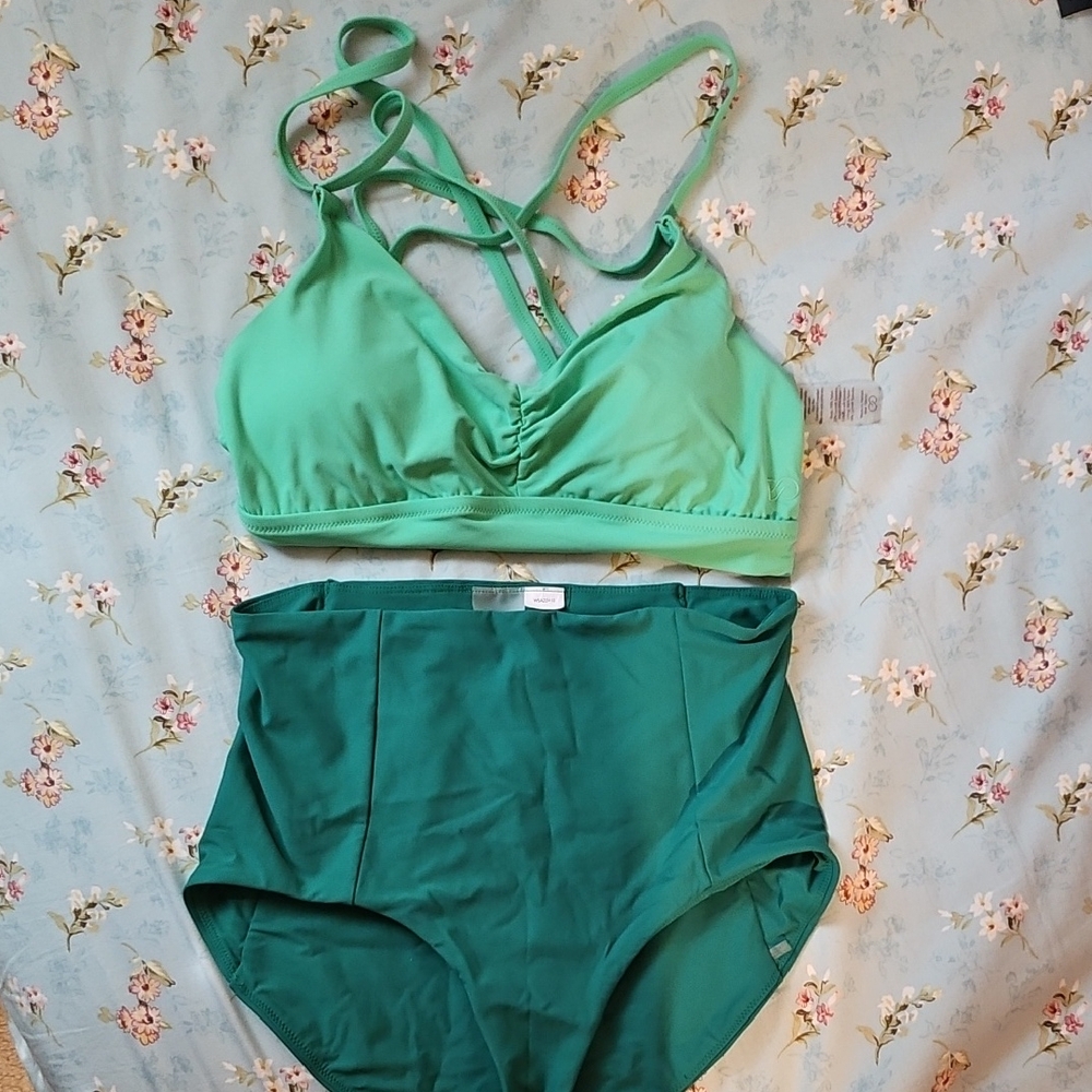 CALIA by Carrie Underwood Green Bikini Set